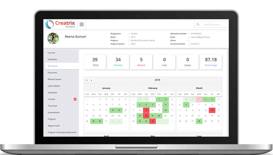 screenshot of Creatrix Campus